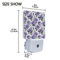 thumbnail image 4 of Rose Flowers Purple Night Light LED Dusk to Dawn Auto Sensor Night Lamp Plug-in Nightlight for Bedroom Hallway Kitchen 2 PCs, 4 of 7