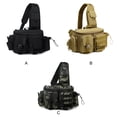 thumbnail image 3 of Naiovety Bolsa de camping espaciosa para aventuras de montañismo, bolso bandolera grande, mochila para hombre, bolsa de pesca carpas camuflaje, 3 of 6