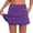 Purple, variant on Women's Skorts,Stretchy Skirts For Women Summer Skirts For Women Skirt With Built-In Shorts Tennis Mini Skirts With Shorts Shorts For Women Low Waisted Skirt Skater Skirt With