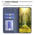 thumbnail image 4 of Case for iPhone 16,Rhombus Pattern Flip Wallet Leather Case with Card Holder Magnetic Closure Shockproof Kickstand Protective Phone Cases Cover,Blue,For iPhone 16, 4 of 10