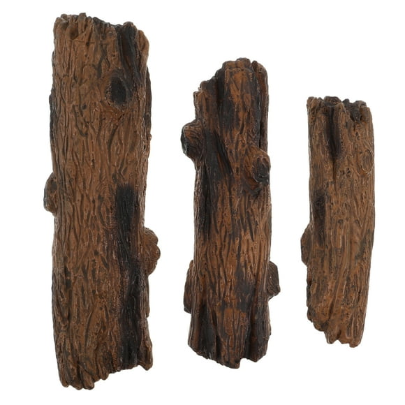 Miangastore 3Pcs Micro Landscape Adornment Mini Resin Trunk Model Miniature Scene Decorative Models