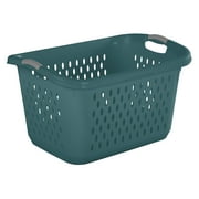 Sterilite 2.7 Bushel Laundry Basket Plastic, Teal Rain