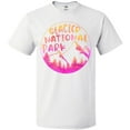 thumbnail image 3 of Inktastic Glacier National Park Montana Pink Mountains T-Shirt, 3 of 5