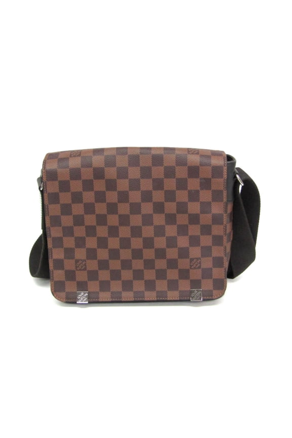 Pre-Owned Louis Vuitton Damier District PM NM N41031 Men's Messenger Bag,Shoulder Bag Brown