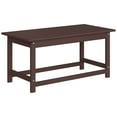 thumbnail image 3 of Westin Outdoor 35" Inch Adirondack Coffee Table for Patio Backyard UV Weather Resistant HDPE Plastic, Dark Brown, 3 of 5