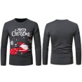 thumbnail image 5 of Qertyioot Chandails de Noël à Col Rond pour Femmes, Mode Décontractée pour Hommes Imprimé Père Noël Flocon de Neige Chandail à Manches Longues, 5 of 5