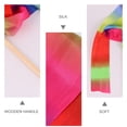 thumbnail image 4 of CIMAXIC 1Pc 2mx10cm Colorful Rhythmic Gymnastics Ribbon Dancing Gymnastics Ribbon Dancing Streamers,82.68"X7.87"X3.54", 4 of 4