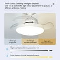 thumbnail image 3 of Ventiladores De Techo Con Luces Y Control Remoto Remoto De Luz LED Bajo Ruido Temperatura De Color De Color Atenuable Ajustable Ventilador De Techo De Atenuación Para El, 3 of 7