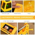 thumbnail image 5 of Aosom Kids Ride on Tractor with Storage, Excavator Scooter Gift for Kids, 5 of 9