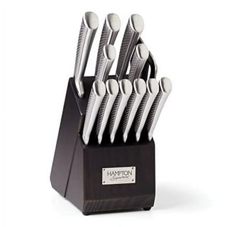 Hampton Forge 15pc Epicure Cool Grey Kitchen Cutlery Knife Set for sale  online