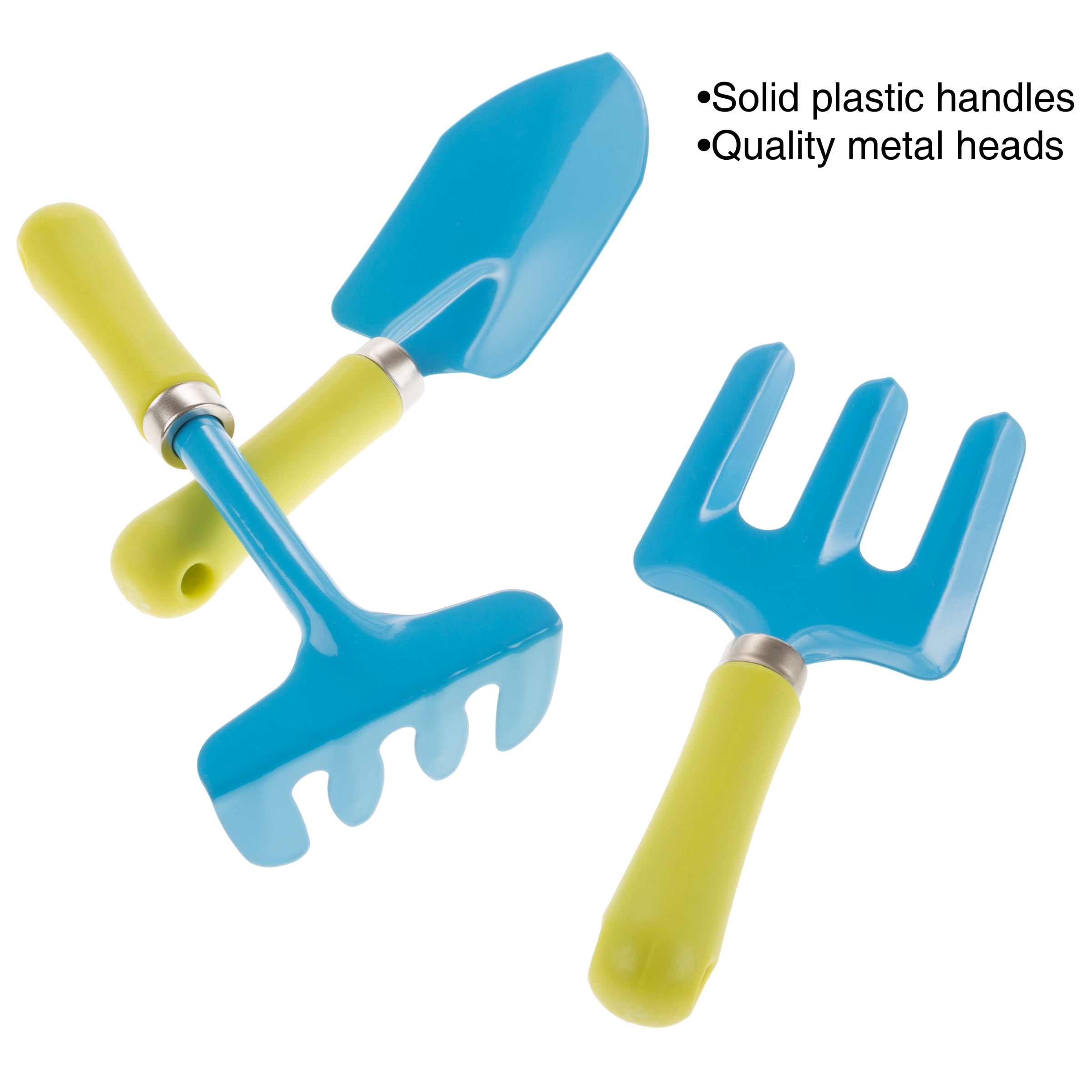 Kid's Garden Tool Set with Child Safe Mini Tools by Hey! Play!