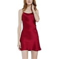 thumbnail image 1 of Vestido de falde tirantes básicos con dobladillo de hode loto de satén de talgrande pamujer borgo3XL, 1 of 6