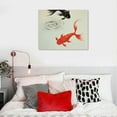 thumbnail image 4 of JEUXUS  Happy Fish  Giclee Canvas Prints Wall Art Animals Pictures Traditional Chinese Paintings for Bedroom Kitchen Bathroom Home Decorations Ready to Hang, 4 of 4