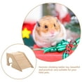 thumbnail image 3 of Pawsdot Beige Wooden Ladder for Hamster Chinchilla Cage Decor and Exercise Fun, 3 of 8
