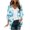 Blue, variant on SwiftWear Women’s Retro Floral Print 3/4 sleeve Cardigan Open-Front Lightweight Casual Tops Summer kimono Cardigan Office Layering Wear
