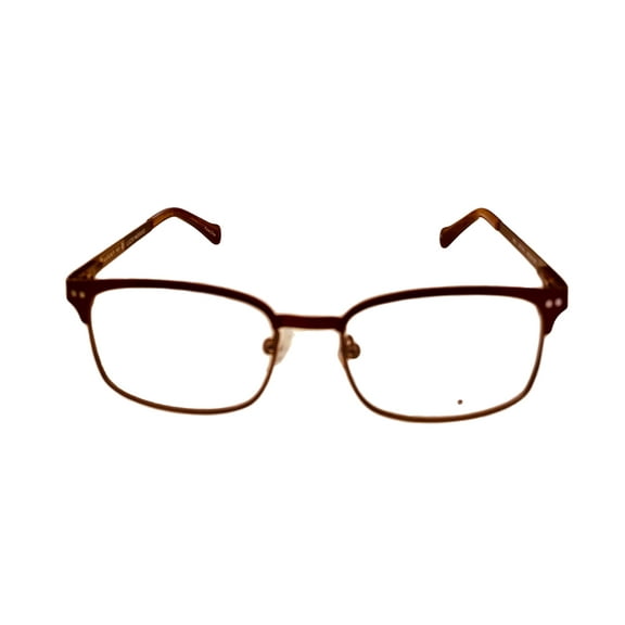 Lucky Mens Ophthalmic Soft Rectangle Metal Frame. D803 Brown. 46mm