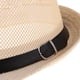 thumbnail image 3 of Sombrero Fedora de ala corta Trilby para verano, playa, sol, Panamá, sombrero de gángster para hombres SG Hugo Sombrero de paja para hombres, 3 of 8