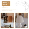 thumbnail image 3 of SHISUYAN Moon Shape Lampshade Frame Replacement Lamp Frame Wire Lampshade Frame Desk Lamp Cage, 3 of 9