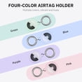 thumbnail image 6 of GOSCHE Airtag Holder 4 Pack Apple Airtag Keychain Waterproof Airtag Case for Dog Collar Kids Bag Luggage 4 Colors, 6 of 7