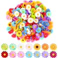 thumbnail image 1 of Flower Heads, 6Pcs Mini Artificial Flowers, Artificial Flower Heads, Artificial Silk Daisy, Suitable for DIY, Wedding, Party (Multicolor-4cm), 1 of 4