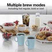 Hamilton Beach 12 Cup Programmable Coffee Maker, Glass Carafe, Matte Black