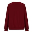 thumbnail image 3 of cocolona Womens Oversized Sweatshirts Crewneck Long Sleeve Shirts Fall Fashion Color Block Pullover Tops Casual Blouses, 3 of 5