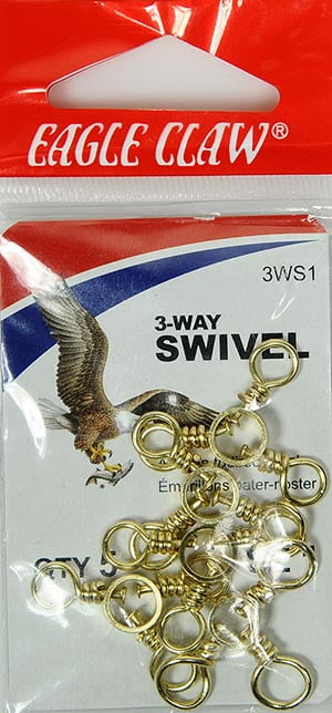 3-Way Swivels with Dual Lock Snap