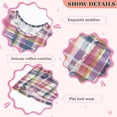 thumbnail image 2 of Girls Dress Hand-painted Plaid Pattern Sleeveless Dress for Girls Hem A-Line Casual Sundress, 2 of 7