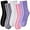 5 Pairs Mixed Color cg, variant on Womens Fuzzy Socks Cozy Fluffy Winter Cabin Slipper Warm Soft Microfiber Plush Home Sleeping Socks