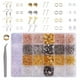 thumbnail image 3 of 3600 Uds. para hacer aretes, aretes de bricolaje, , hallazgos de aretes, aretes de silicona, anillos de salto abiertos, de suministros, 3 of 9