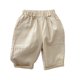 thumbnail image 1 of Odeerbi 3M-2Y Niños Niñas Algodón Baggy Pantalones Color Sólido Casual Cintura Elástica Pantalones Sueltos, 1 of 5