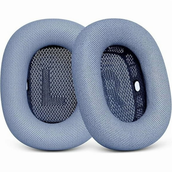 Replacement Ear Cushions for AirPods Max - Upgraded Ear Cups for Apple Headphones - GVOEARS Earpad Cover with Silicone Gel Memory Foam (Blue)