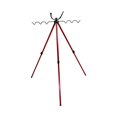 thumbnail image 4 of DYNWAVECA Fishing Rod Holder for All Terrains Rod Rack 7 Fishing Rods Tripod Foldable Portable Practical Telescopic Fishing Rods Stand 2 Sections Red, 4 of 10