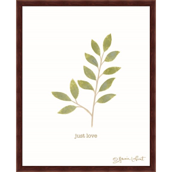Great Art Now Just Love by Annie Lapoint, Framed Wall Art, 17.25W x 21.25H