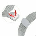 thumbnail image 2 of FIEWESEY 20MM Bands Compatible with Garmin Forerunner 245/Approach S42/D2 Air/S12/Vivomove 3/Style/Galaxy Watch 5 40mm 44mm/Watch 5 pro 45mm Stainless Steel Milanese Watch Replacement Strap(Silver), 2 of 6