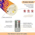 thumbnail image 5 of Purple Boo with Slime Halloween Flickering Flameless Candles with Remote Timer Battery Operated LED Tealight Set of 2 M, 5 of 8