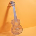 thumbnail image 4 of Ukelele transparente de 23 pulgadas Ukelele Air-nova con bolsa de concierto, púas de cuerda, paño de Abanopi Ukelele, 4 of 7