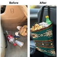 thumbnail image 6 of Yuyamidu Aztec Tribal Gemoetric Car Garbage Bag Car Accessories Universal Car Trash Bin with Adjustable Buttons Waterproof Auto Storage Bag Hanging Car Trash Bag, 6 of 7