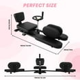 thumbnail image 4 of Leg Stretcher with 62.2" Length & 6" PU Cushion, 330 LBS Black Leg Stretching Split Machine with Steel Frame & 0~240° Range, Flexibility Stretching Machine with 360° Casters, for Fitness Center, Gym, 4 of 7