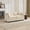Beige, variant on Double Size Rustic Sofas Cloud Sofa LoveSeat (Ottoman is not included), Modern Sectional Couch, for Living Room Bedroom and Apartment, Comfy Double Layer Upholstered Seat Cushion, Breathable Chenille