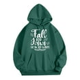 thumbnail image 2 of Fall For Jesus He Never Leaves Hoodies for Women 2025 Thanksgiving Funny Christian Graphic Sweatshirt Pullover Tops, 2 of 6