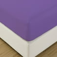 thumbnail image 3 of The Great American Store 600 TC 100% Cotton Solid Fitted Sheet(With 21" Extra Deep Pocket) - Twin XL (Purple), 3 of 5