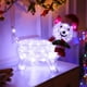 thumbnail image 5 of Lámpara navideña con forma de perro | Funciona con pilas 3 AA | Marco de hierro y plástico | Adorno navideño para jardín, interior y exterior | Decoración navideña para sala de estar, coche,, 5 of 6