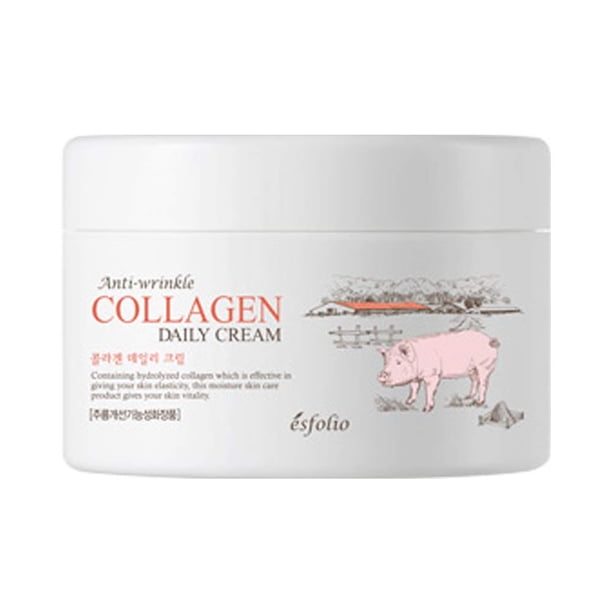Crema facial Esfolio Colágeno Antiarrugas 200ml Ligera