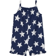 Baby and Toddler Girl Patriotic Romper, Sizes 12M-5T