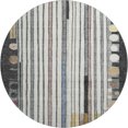 thumbnail image 2 of Addison Rugs Mayfield Premium Machine Washable Transitional Geometric Black Round Rug, 8' x 8', 2 of 6