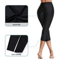 thumbnail image 6 of Charmo Women Swim Pants High Waisted Swim Capris Swimming Shorts Swimming Leggings, 6 of 7