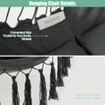 thumbnail image 6 of Gymax Hammock Chair w/ Soft Pillow Cushions Pocket Hanging Rope Swing Steel Bar Gray, 6 of 10