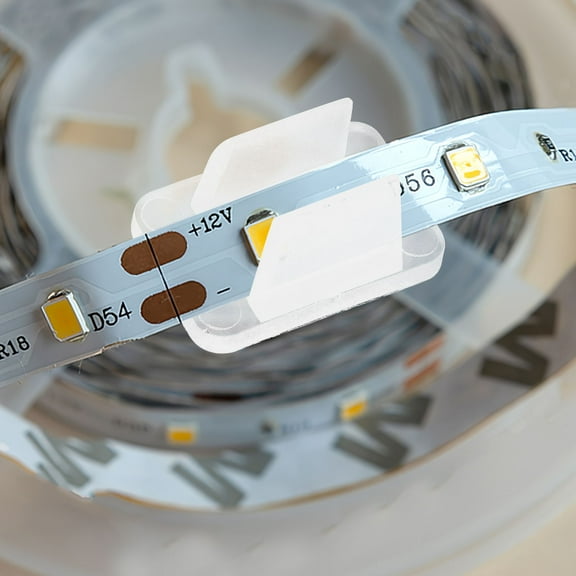 DINHEAROM Led Strip Light Mounting Clips White 30Pcs 0.8x0.6x0.2In