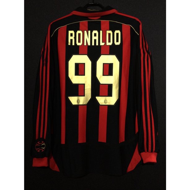 2006/2007 Jersey de manga larga retro AC Milan 06/07 Página 22 página 13 Ronaldo 99. Gao Jiahui unisex